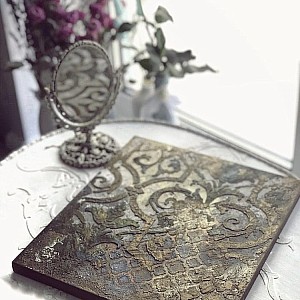 Трафарет - Асатур безшовный - Фотография интерьере 12