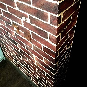 Трафарет - Кирпичи - Фотография интерьере 7