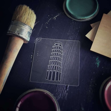 Трафарет - Пизанская башня