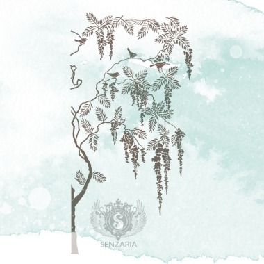 Трафарет - Глициния