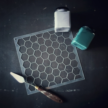 Трафарет - Шестигранники мини Трафарет - Шестигранники мини