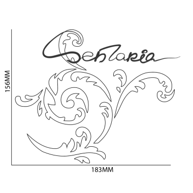 Трафарет - Изабелла вензеля