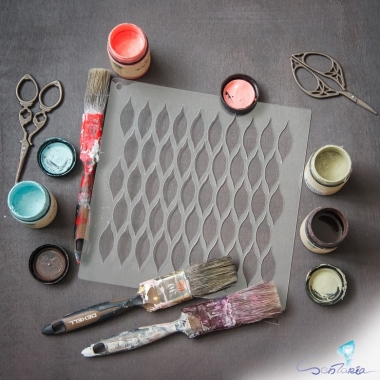 Трафарет - Острые овалы